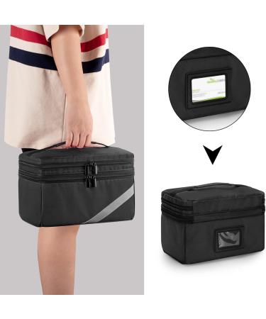 Trunab Black Storage Bag for Medical Care | First Aid Box for Emergency Medicine & Weekly Tablet Organizers | Ideal for Supplements - Buy Online on GoSupps.com