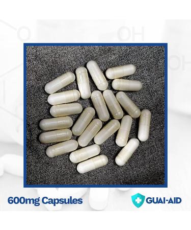 GUAI-AID 1024 600mg Ultra-Pure Guaifenesin Veg. Capsules - 2 Bottles of 500 Capsules + Travel Bottle - Buy Online on GoSupps.com