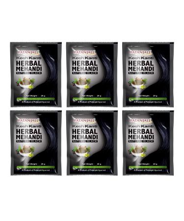 Patanjali Kesh Kanti Herbal Mehandi Natural Black - Pack Of 6