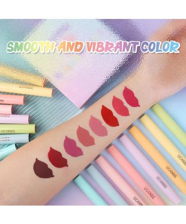 UCANBE 8Pcs/Set Velvet Matte Liquid Lipstick Set B - Waterproof, Long Lasting, Smooth & Soft - Gift for Women - Buy Online on GoSupps.com