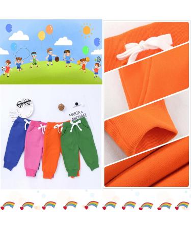 CuteOn Unisex Kids Elastic Waist Cotton Warm Trousers - 4 Years Orange | Baby Pants Bottoms 1-5 Years - Buy Online on GoSupps.com