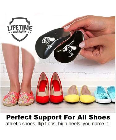 Foots Love Plantar Fasciitis Gel Support Inserts - Relief for Flat Feet, High Arch, Metatarsal Pain - Men and Women Orthotics - Tan - Buy Online on GoSupps.com