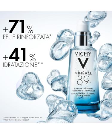 Vichy Concentrated and Fortifying Serum moisturizing repairing and fortifying effect with hyaluronic acid and volcanic water unique formula mineral 89 50 ml - Buy Online on GoSupps.com