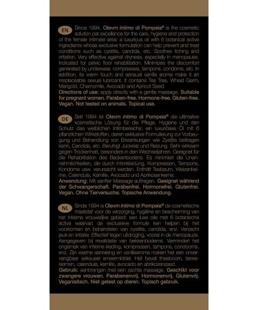 Olevm Intimo di Pompeia - Intimate Cosmetics for Women (50ml) | International Shipping Available - Buy Online on GoSupps.com