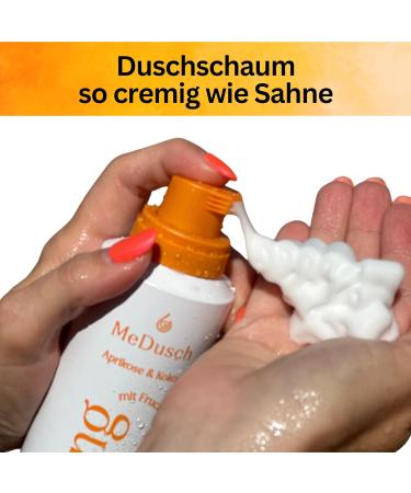 MeDusch Shower scrub peeling time 200 ml apricot and coconut with mild fruit and lactic acid AHA BHA in practical set of 4 unisex body scrub AHA BHA Peeling 4 - Buy Online on GoSupps.com