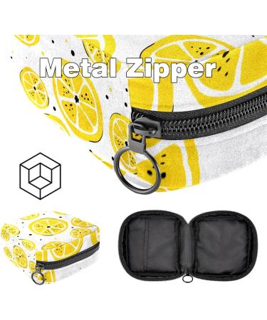 Javenproeqt Portable Women's Binding Bags | Menstrual Cup Pocket & Pads | Cute Lemon Pattern - Ideal for Teen Girls & First Periods - Buy Online on GoSupps.com