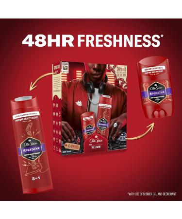 Old Spice Rockstar Gift Set For Men With Deodorant Stick And Shower Gel - Buy Online on GoSupps.com