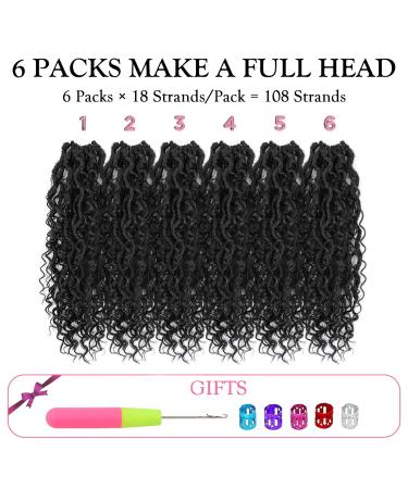 Goddess Locs Crochet Hair 12 Curly Faux River Locs 6Pack - Pre-Looped Soft Faux Locs with Curly Ends for Black Women - Buy Online on GoSupps.com