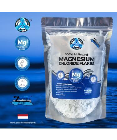 Pure Zechstein Inside Magnesium Chloride Flakes - 2lb Bulk Bag for Baths and Foot Soaks | Natural Relaxation and Health Benefits - Buy Online on GoSupps.com