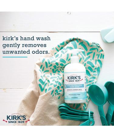 Kirk's Unscented Clean Hand Soap 12 Fl Oz Pump Bottle 4-Pack - Moisturizing Castile Liquid Soap for Hydrating Kitchen Hand Wash - Buy Online on GoSupps.com