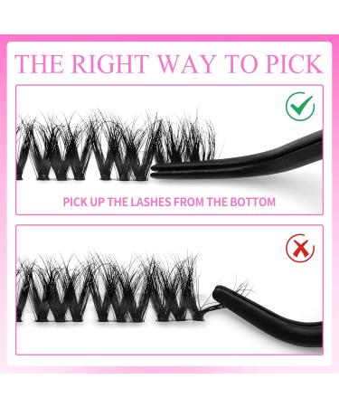 VEYESBEAUTY Lash Clusters - Fluffy Individual Lash Extensions | 3D Layered Volume Eyelashes | Wispy Faux Mink | Mixed Length 10-18mm | Perfect for Beginners - Buy Online on GoSupps.com