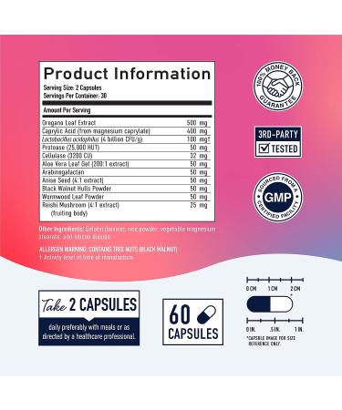 Female Balance Complex for Women - Vaginal Probiotics for Healthy Flora, pH Balance & Odor Control | Probiotic Vaginal Health with Caprylic Acid & Black Walnut | 3rd-Party Tested - 60 Ct - Buy Online on GoSupps.com