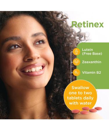 Healthspan Retinex 10mg | 60 Tablets | Natural Lutein & Zeaxanthin | Vitamin B2 | Vegan - Buy Online on GoSupps.com