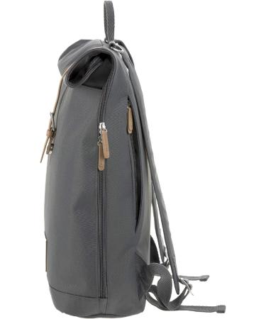 L SSIG Diaper Bag with Changing Mat Stroller Attachment & Bottle Holder - Sustainable GRE Rolltop Backpack in Dark Grey - Buy Online on GoSupps.com