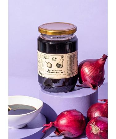 KoRo Balsamic Onion Chutney 730g - Sweet & Sour with Caramelized Onions & Agave Syrup - International Shipping Available - Buy Online on GoSupps.com