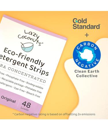Eco-Friendly Plant-Powered Laundry Detergent Strips - Fragrance-Free Ultra Concentrated Plastic-Free for Home & Travel - Buy Online on GoSupps.com