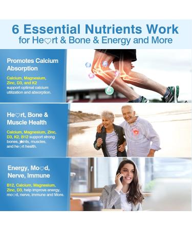 LILICARE Calcium D3 K2 Magnesium Zinc Supplements Potassium Magnesium Gummies 2 Pack - Buy Online on GoSupps.com