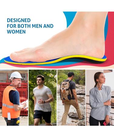 Buy Hellomamma Plantar Fasciitis Arch Support Insoles - Shock Absorbing Orthotic Inserts for Men & Women - Flat Feet Pain Relief - Buy Online on GoSupps.com