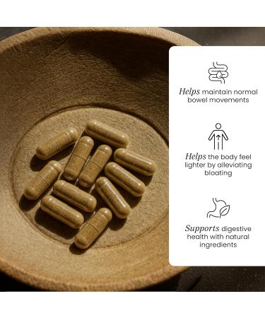 Dherbs- Natural Daily Bowel Movement Supplement + Gas & Bloating Relief | Senna Leaves Fennel Seed Cascara Sagrada Bark Pippali Capsules Herbal (100 Capsules) - Buy Online on GoSupps.com