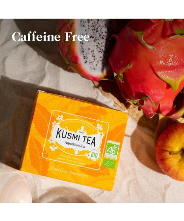 Kusmi Tea Aquaexotica Bio - Hibiscus & Apple Gourmet Fruit Tea - 100g Metal Can | Hot or Iced Tea - Buy Online on GoSupps.com