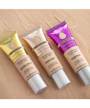 Ellen Tracy Advanced Hydrating Foundation - Lightweight & Long-Lasting Makeup for All Skin Types - Flawless Finish - 1.06 fl oz (Warm Ivory) - Buy Online on GoSupps.com