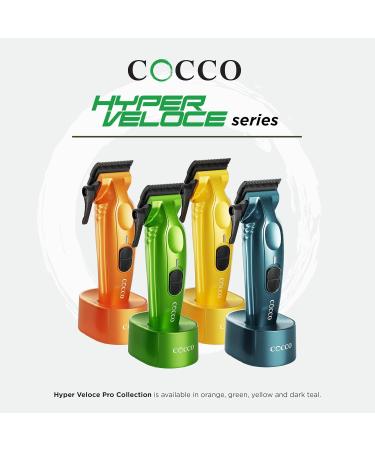 Cocco Hyper Veloce Pro Clipper - Graphene Taper Blade Hair Clippers High-Torque Cordless with Charging Station - Professional Grooming Tools for All Hair Types - Buy Online on GoSupps.com
