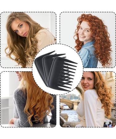 TIESOME Portable Wide Tooth Anti Static Hair Comb Set - 3 Pcs Detangling Styling Combs for Curly Hair - Ideal for Women, Men, Barber, Salon - Buy Online on GoSupps.com