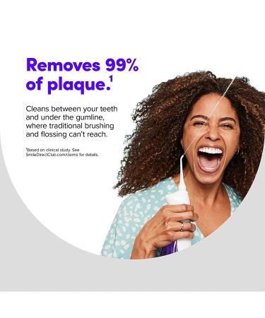 SmileDirectClub Cordless Water Flosser - Waterproof Teeth Cleaner, 3 Pressure Modes, 99% Plaque Removal - Buy Online on GoSupps.com