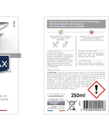 STARWAX - Silverware Cleaner - Cleans and Shines - Long-Lasting Effect - Delays Oxidation - Pleasant Fragrance - Does Not R - Buy Online on GoSupps.com