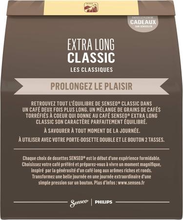 SENSEO Caf Extra Long Classique 20 soft pods - Pack of 5 (100 pods) - Buy Online on GoSupps.com