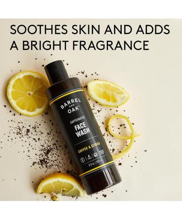 Gentlemen's Hardware Barrel & Oak Caffeinated Coffee Citrus Face Wash - Men's Vegan Facial Cleanser for Dead Skin Oil Pore Cleanse & Hydration (8 oz - Buy Online on GoSupps.com