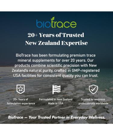 BioTrace Elemental Chromium Drops Liquid Chromium with Magnesium Chloride & Dead Sea Minerals Ionic Mineral Drops for Water Non-GMO 60mL - Buy Online on GoSupps.com