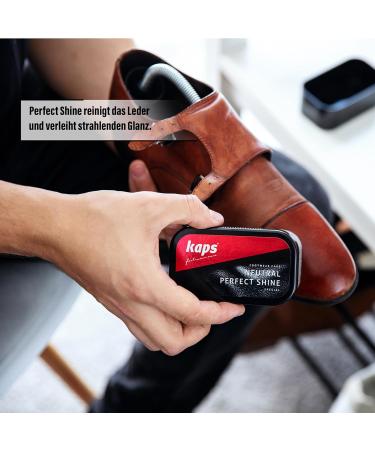Kaps Perfect Shine Shoe Polish Sponge - Instant Gloss for Leather Shoes, Boots, and Bags (Brown) - Buy Online on GoSupps.com
