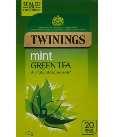 Twinings Mint Green Tea 20 Tea Bags Mint 20 Count (Pack of 1)