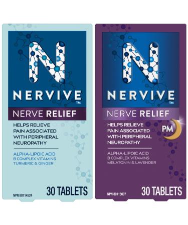 Nervive Nerve Relief Helps Relieve Pain associated with Peripheral Neuropathy & Nerve Relief PM Helps Relieve Pain associated with Peripheral Neuropathy Nerve Relief + Nerve Relief PM