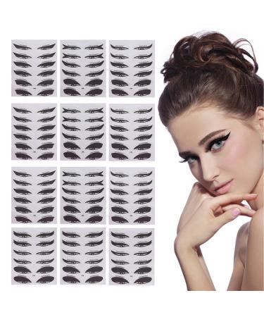 Eyeshadow Stencil Eye Makeup Applicator Stickers - Eyeliner Tool Eyeliner Stickers Eyeshadow Guide Tool Paper Eyeliner Stencils Stickers for Eyes 12pcs