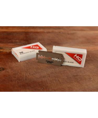 Buy 100 PACK Double Edge Stainless Steel Razor Blades - Men's Safety Razor Blades for a Precise Smooth Shave - Ideal for Barbershops - International Shipping Available - Buy Online on GoSupps.com