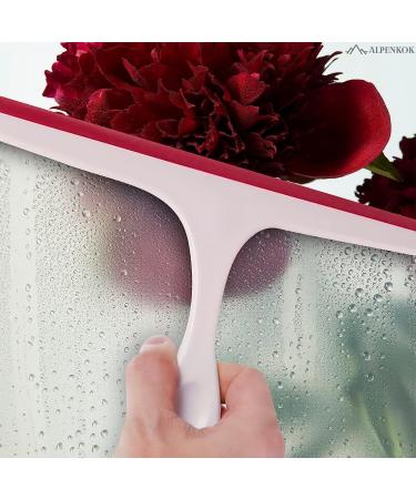 9.5 Inch Shower Glass Squeegee - Small Window Cleaner Tool for Shower Glass Doors, Car Windshields, Mirrors, and Tiles - Pack of 4 - Buy Online on GoSupps.com
