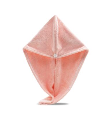 Microfiber Hair Towel Wrap Hair Turban Towel Super Absorbent Twist Turban Dry Hair Caps with Buttons Bath Loop Fasten Salon Dry Hair Hat
