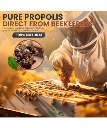 Pure propolis powder (100g) 100% natural. You receive a flat disc (the compact powder being a resin). Propolis not heated directly from the beekeeper. Natural defenses. - Propol-mel - Buy Online on GoSupps.com