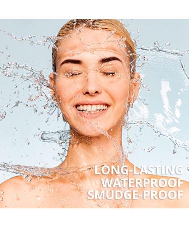 Eyebrow Stamp Stencil Kit - One Step Brow Stamp & Shaping Set - Waterproof & Long-Lasting - Dark Brown - Buy Online on GoSupps.com