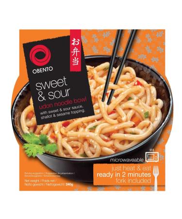 Obento Sweet & Sour Udon Bowl 240 grams 240 g (1 pack) Sweet & Sour Udon - Buy Online on GoSupps.com