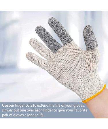 Evridwear 20PCS Finger Cots Cut Resistant Finger Sleeves Glove Life Extender  Thumb Protectors Finger Covers Fingertip Protector for Cutting  Handicrafts  Craft  Kitchen  Sculpture Large/X-Large (20 Count) - Buy Online on GoSupps.com