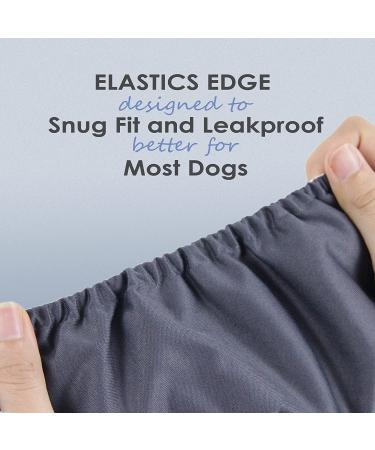 Wegreeco Washable Male Dog Belly Wraps - Small (Pack of 3) - Black/Charcoal/Navy - 11 to 14 inches - Buy Online on GoSupps.com