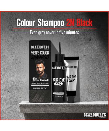  BY CAROBELS BEARDBURYS Beardburys Color Shampoo for Beard and Hair 50g Black - Buy Online on GoSupps.com