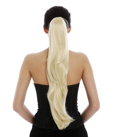 WIG ME UP - T200-88E hairpiece braid ponytail very long layered wavy light blonde 60 cm