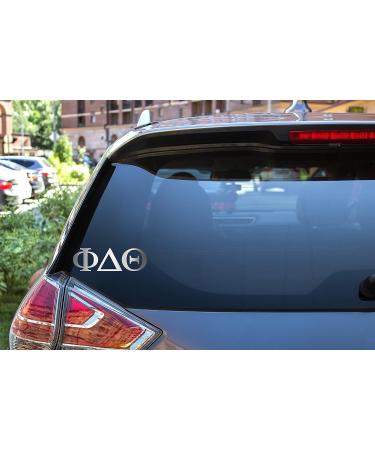 Pro-Graphx Phi Delta Theta Greek Fraternity Sticker Decal  2.5 Inches Tall  Chrome Phi Delta Theta Chrome - Buy Online on GoSupps.com