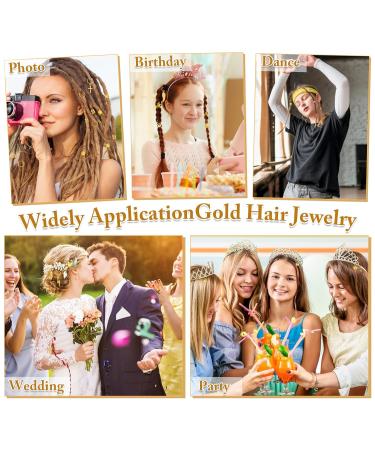 Qinzave 285-Piece Golden Hair Jewelry Set for Braids & Dreadlocks - Gold Rings & Clips for Stunning LOC Accessories - Buy Online on GoSupps.com