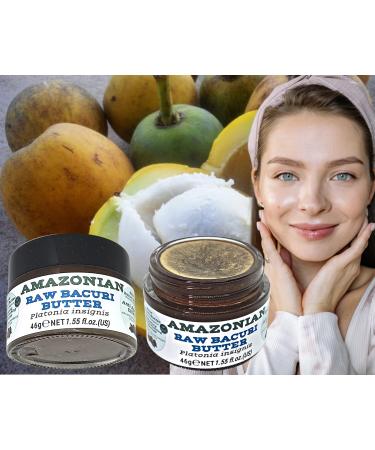 Nativilis Amazonian Raw Bacuri Butter (Platonia insignis) - Reduces the formation of redness emollient properties high absorption rate - anti-ageing stabilises collagen + elastin production Copaiba