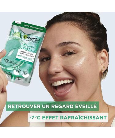 GARNIER Skin Active - Hyaluron Cryo Jelly Eye Patches - Anti-Fatigue & Refreshing Effect - Glycerin Menthol & Hyaluronic Acid - Vegan & Cruelty Free - Tired Skin - Buy Online on GoSupps.com